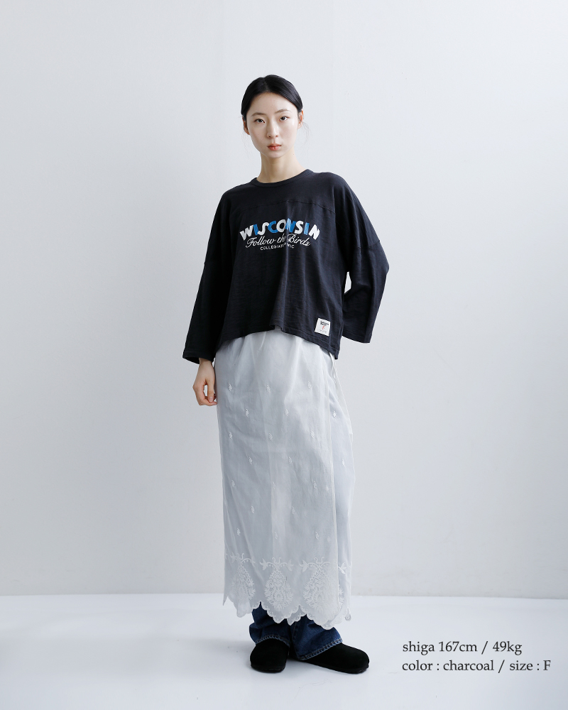 Collegiate Pacific(カレッジエイトパシフィック)コットンクロップドフットボールTシャツcp-26s-012