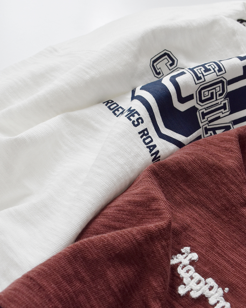 Collegiate Pacific(カレッジエイトパシフィック)コットンクロップドフットボールTシャツcp-26s-012