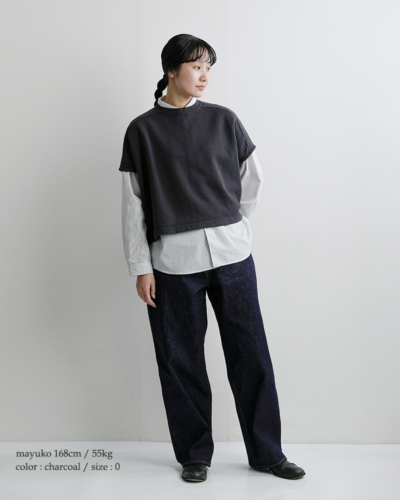 ordinaryfits(オーディナリーフィッツ)コットン フレンチスリーブ ボールスウェットシャツ BALL SWEAT cs023-126