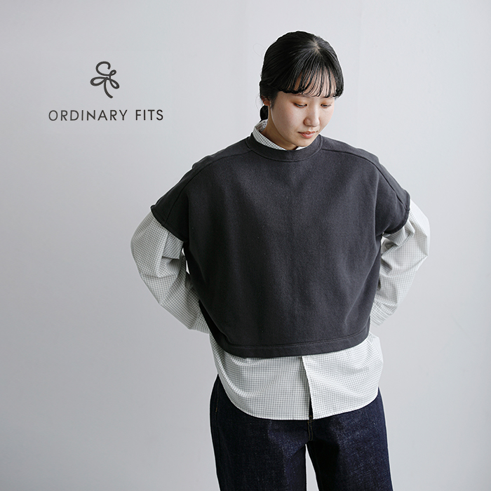 ordinaryfits(オーディナリーフィッツ)コットン フレンチスリーブ ボールスウェットシャツ BALL SWEAT cs023-126
