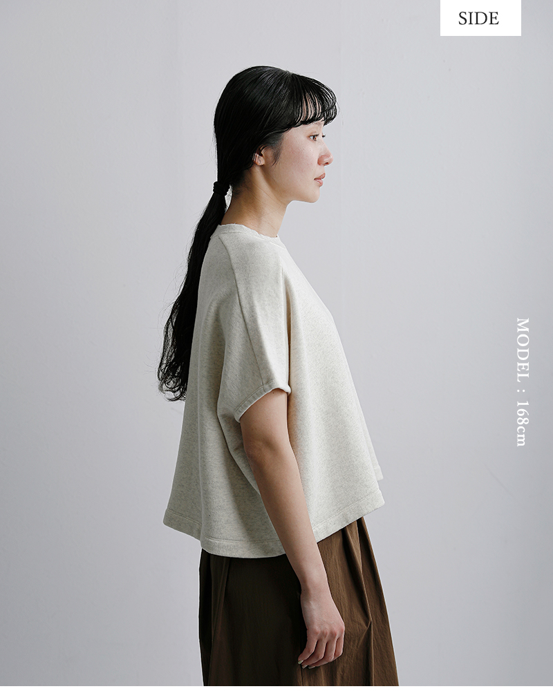 ordinaryfits(オーディナリーフィッツ)コットン フレンチスリーブ ボールスウェットシャツ BALL SWEAT cs023-126