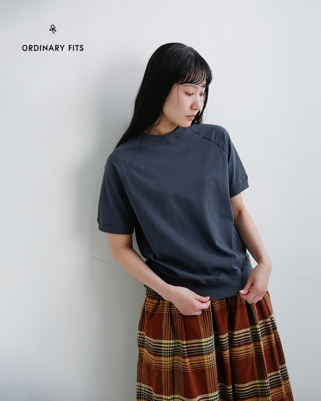 ordinaryfits(オーディナリーフィッツ)コットン ラグランスウェットTシャツ RAGLAN TEE cs035-226