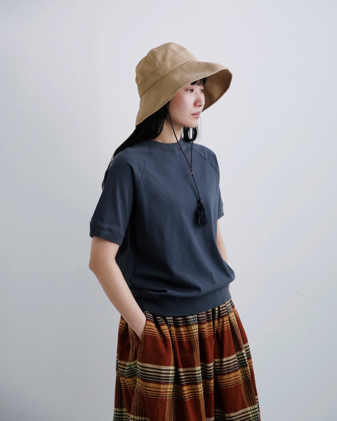 ordinaryfits(オーディナリーフィッツ)コットン ラグランスウェットTシャツ RAGLAN TEE cs035-226