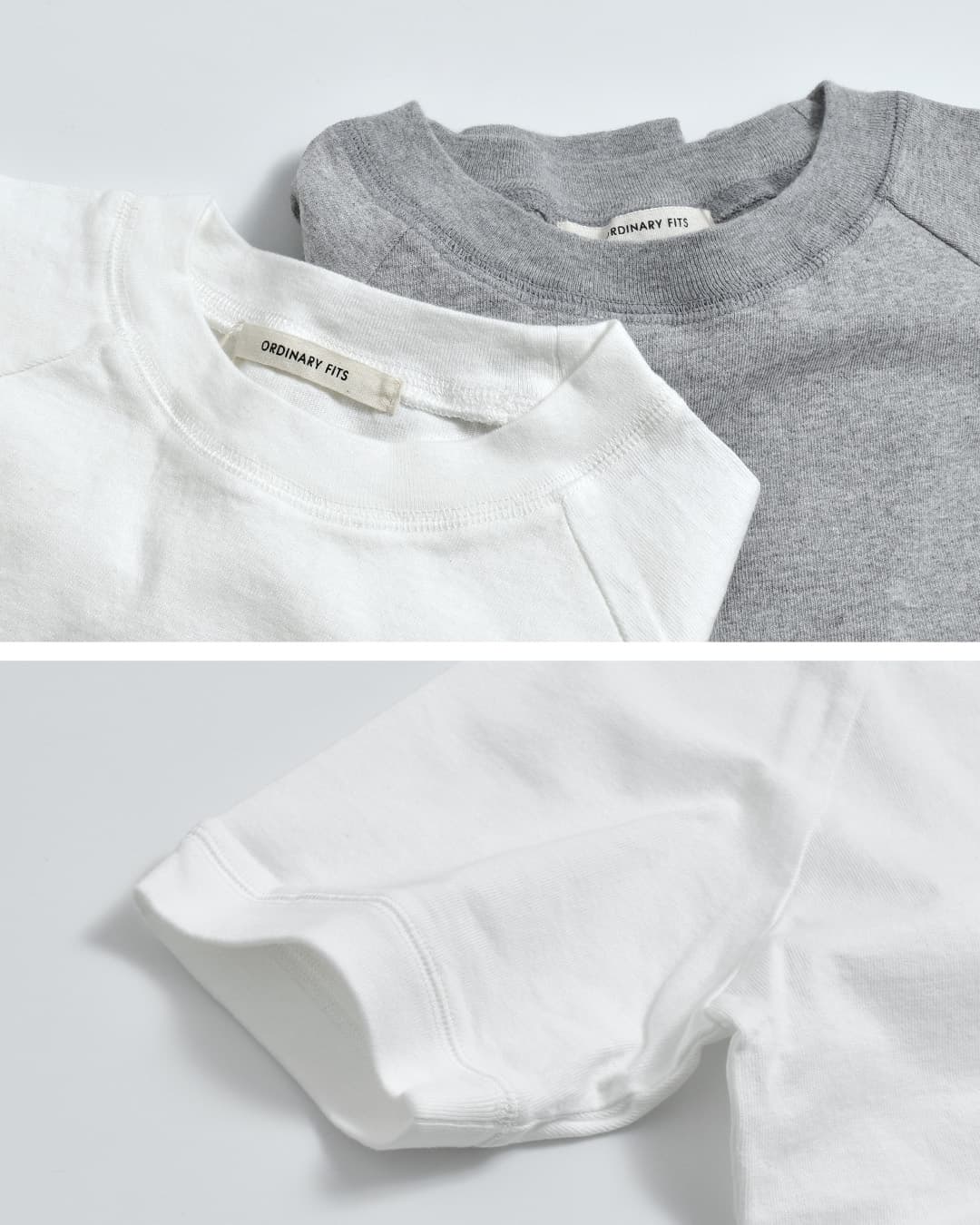 ordinaryfits(オーディナリーフィッツ)コットン ラグランスウェットTシャツ RAGLAN TEE cs035-226