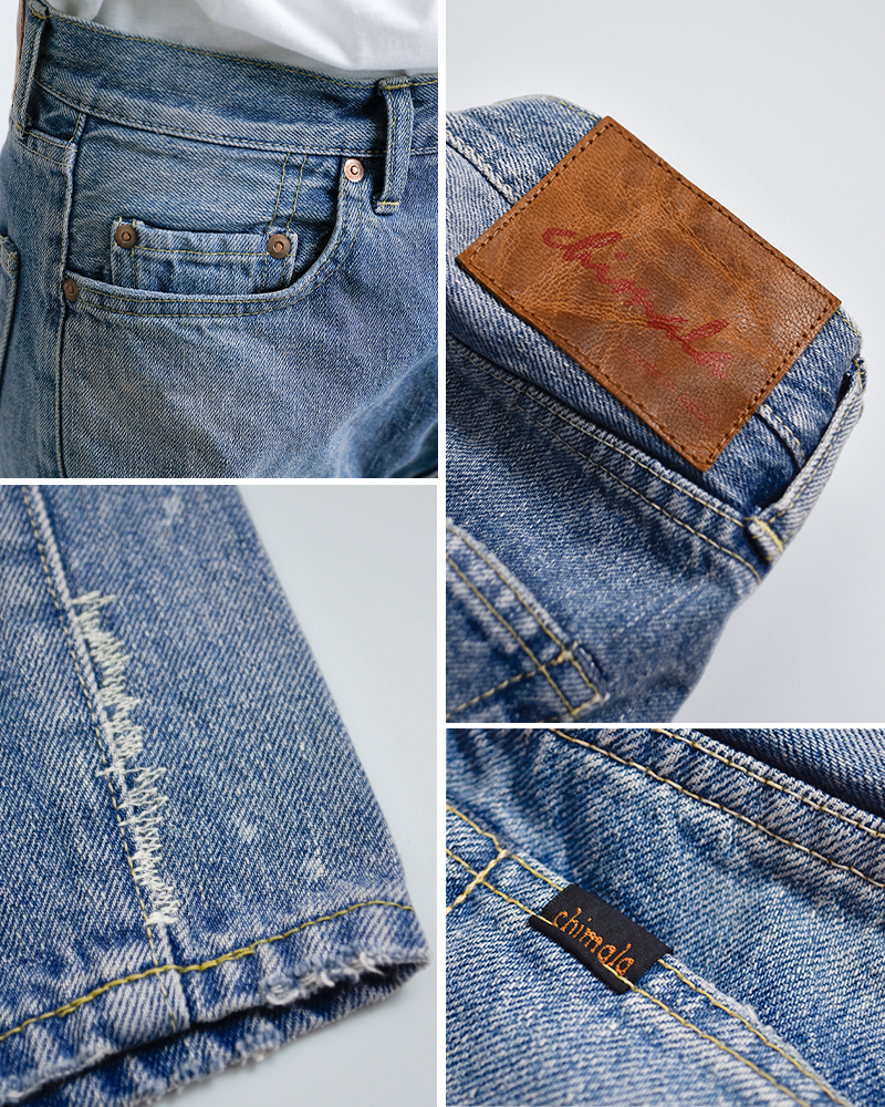 chimalaセルビッチデニム ヴィンテージ ストレートカット パンツ cs41-wp08