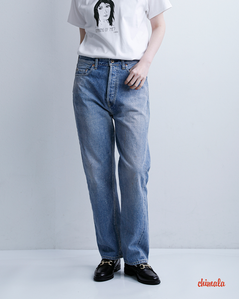 chimalaセルビッチデニム ヴィンテージ ストレートカット パンツ cs41-wp08