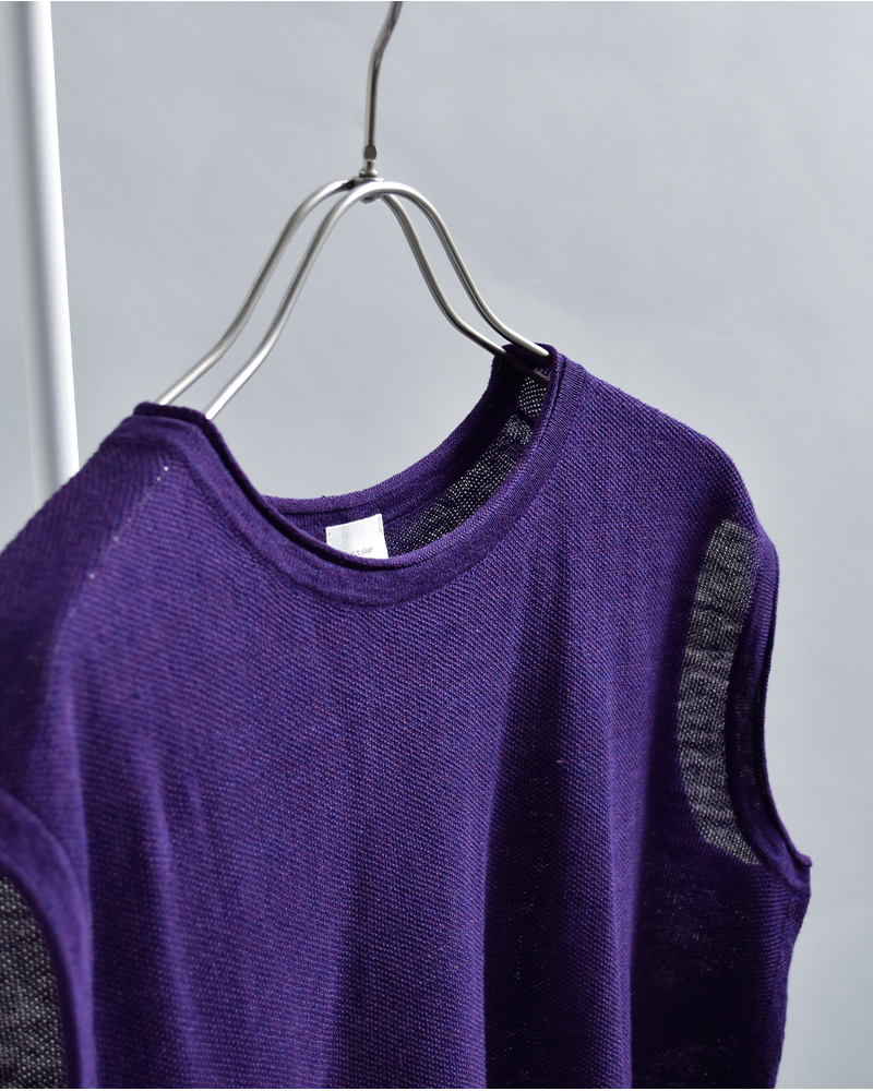 C.T.plage(シーティープラージュ)リネンフレンチスリーブニットトップスct26123