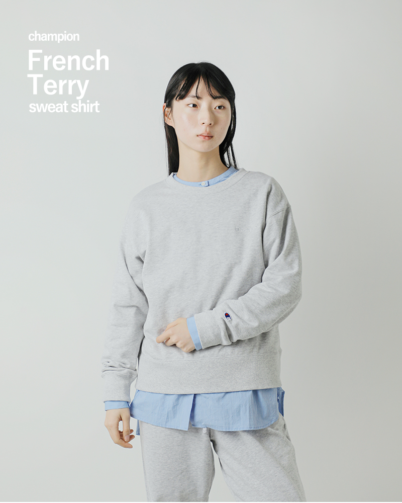 Champion(チャンピオン)ライトウェイトフレンチテリー長袖クルーネックスウェットシャツcw-d008