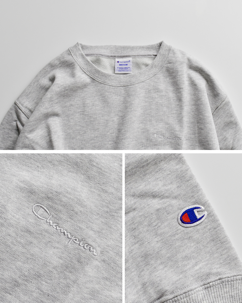 Champion(チャンピオン)ライトウェイトフレンチテリー長袖クルーネックスウェットシャツcw-d008