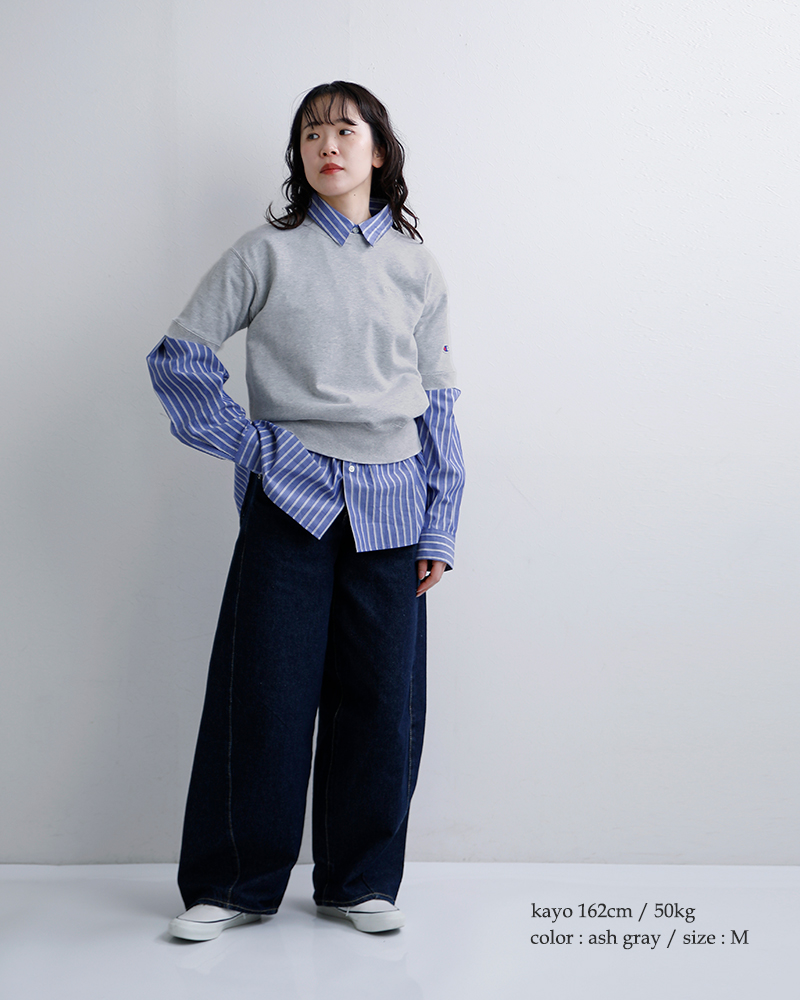 Champion(チャンピオン)ライトウェイトフレンチテリー半袖クルーネックスウェットシャツcw-d009