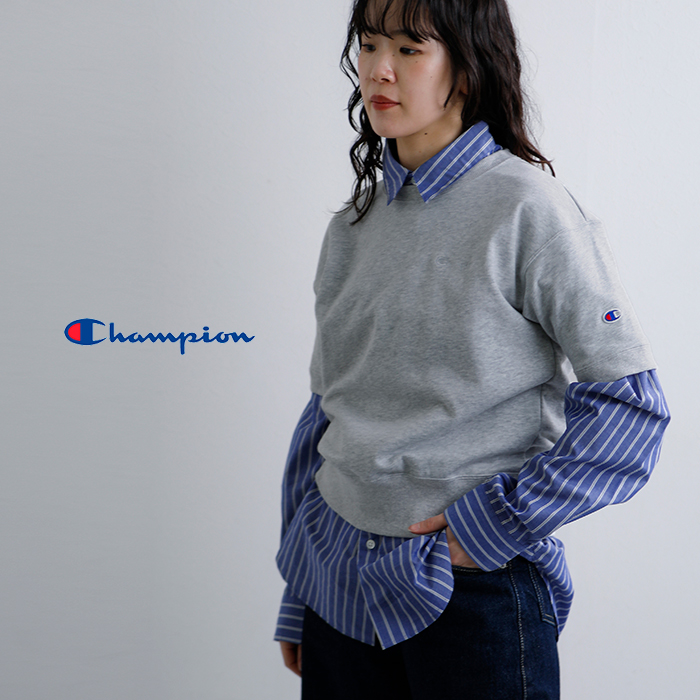 Champion(チャンピオン)ライトウェイトフレンチテリー半袖クルーネックスウェットシャツcw-d009