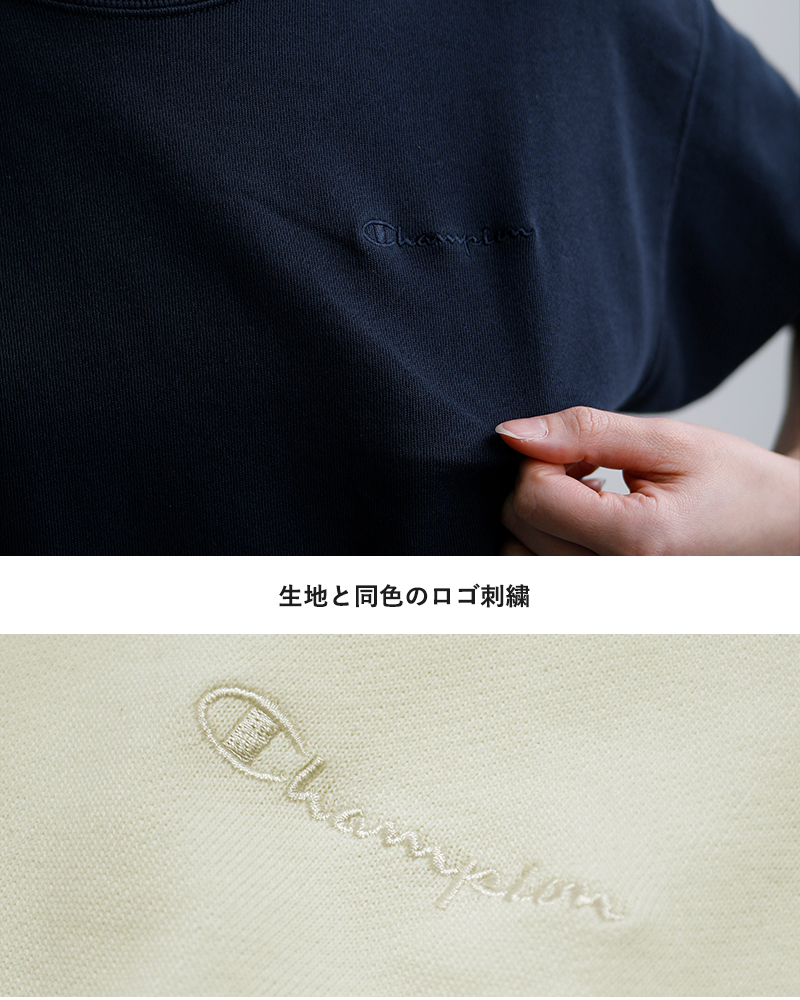 Champion(チャンピオン)ライトウェイトフレンチテリー半袖スウェットワンピースcw-d010