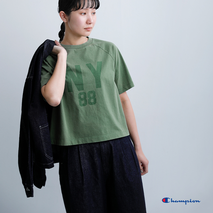 ChampionUSAコットン 半袖 プリントTシャツ cw-d304