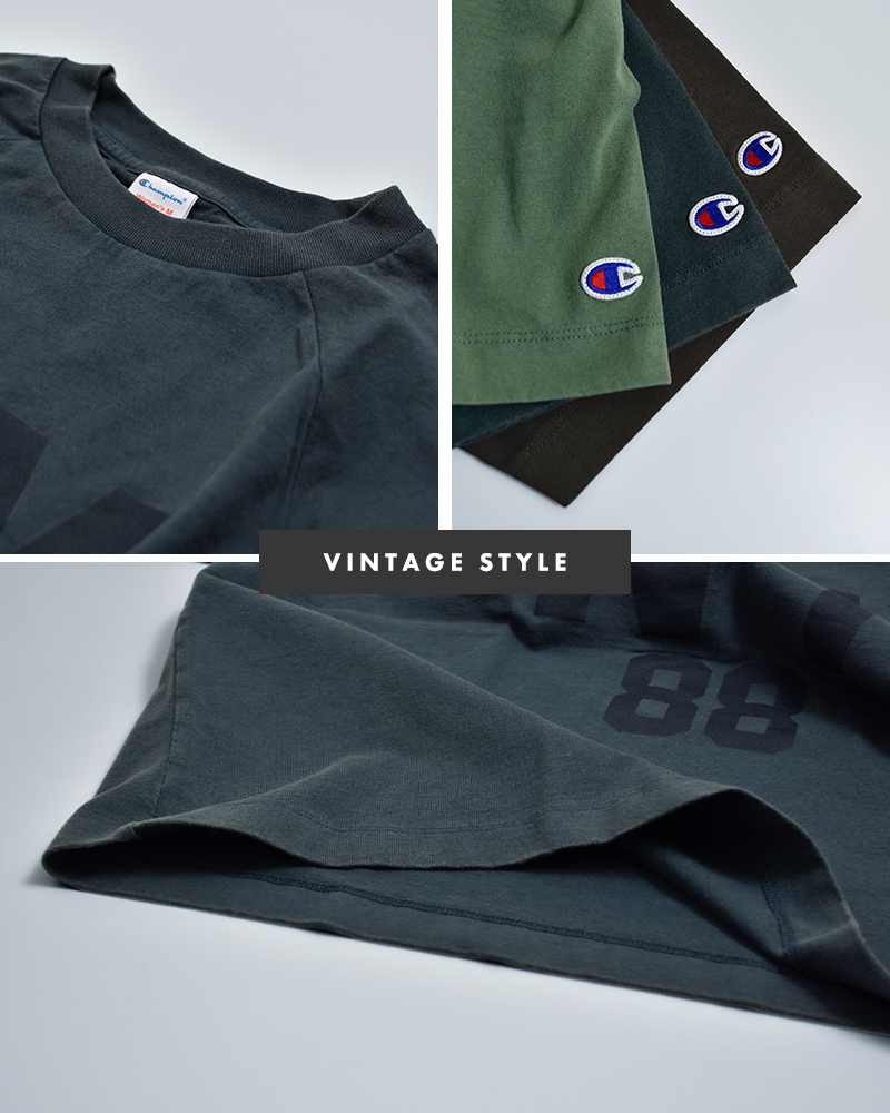 ChampionUSAコットン 半袖 プリントTシャツ cw-d304