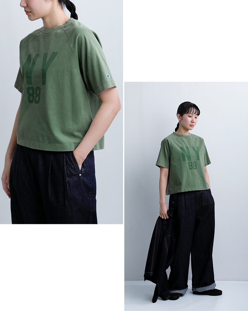 ChampionUSAコットン 半袖 プリントTシャツ cw-d304