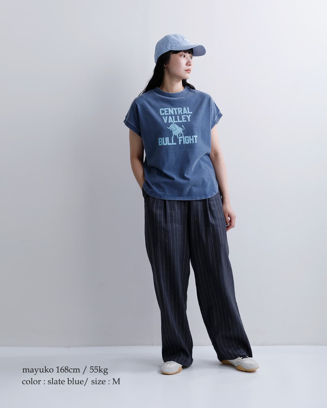 ChampionUSAコットン フレンチスリーブ プリントTシャツ cw-d308