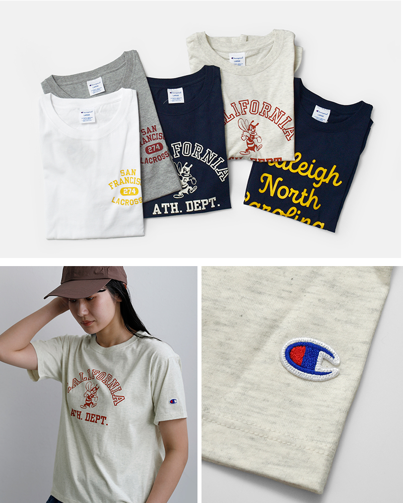 Champion(チャンピオン)USAコットン 半袖 プリントTシャツ cw-d324-5-6