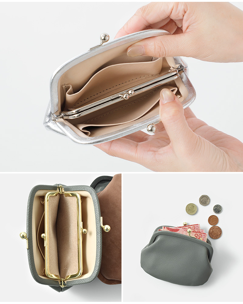 StitchandSew(スティッチアンドソー)レザーがま口ウォレットcw113-104-300