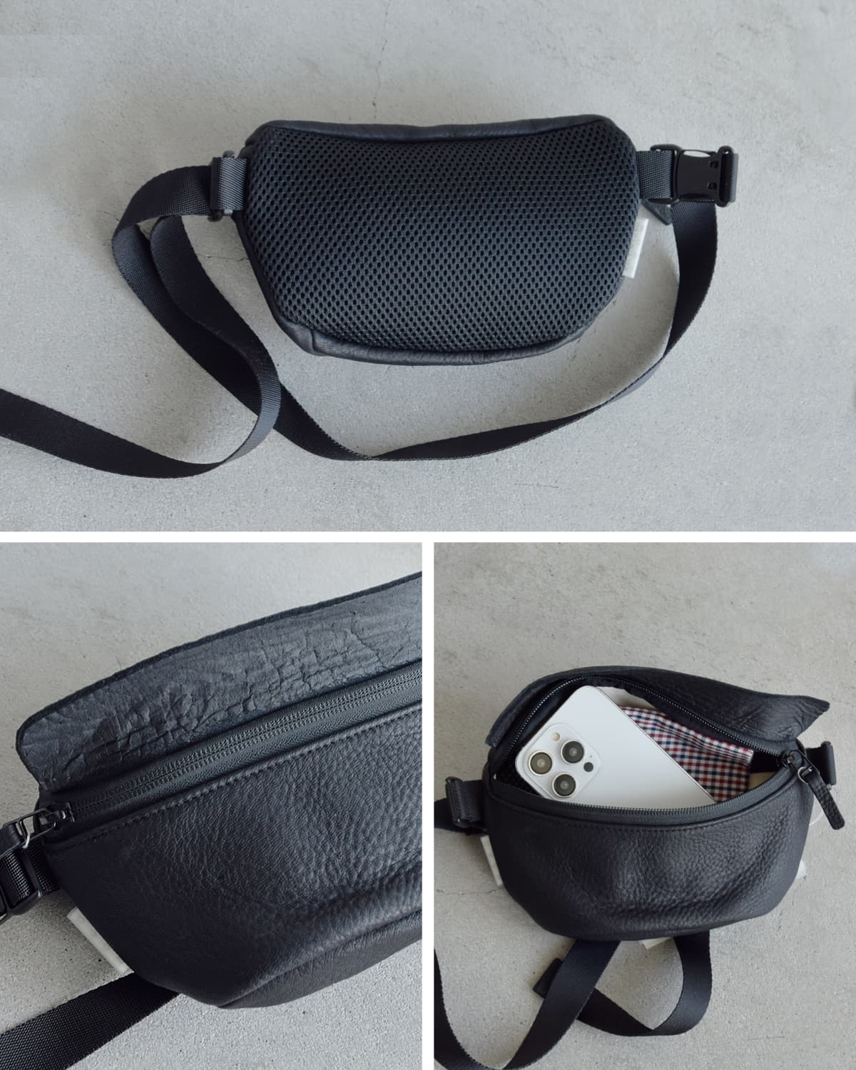 macromauro(�}�N���}�E��)�f�B�A���U�[ �E�G�X�g�o�b�O M�T�C�Y  �gDEER LEATHER WAIST BAG M�h d-lth-w-bag-m