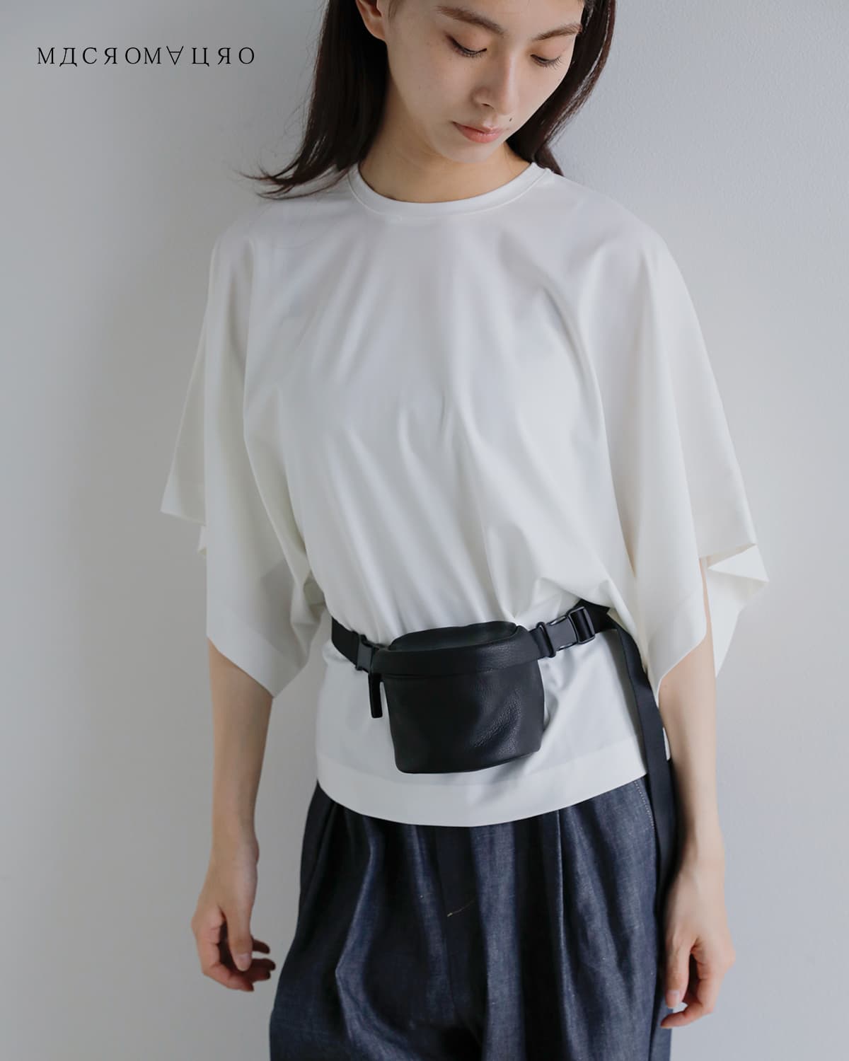 macromauro(�}�N���}�E��)�f�B�A���U�[ �E�G�X�g�o�b�O S�T�C�Y �gDEER LEATHER WAIST BAG S�hd-lth-w-bag-s