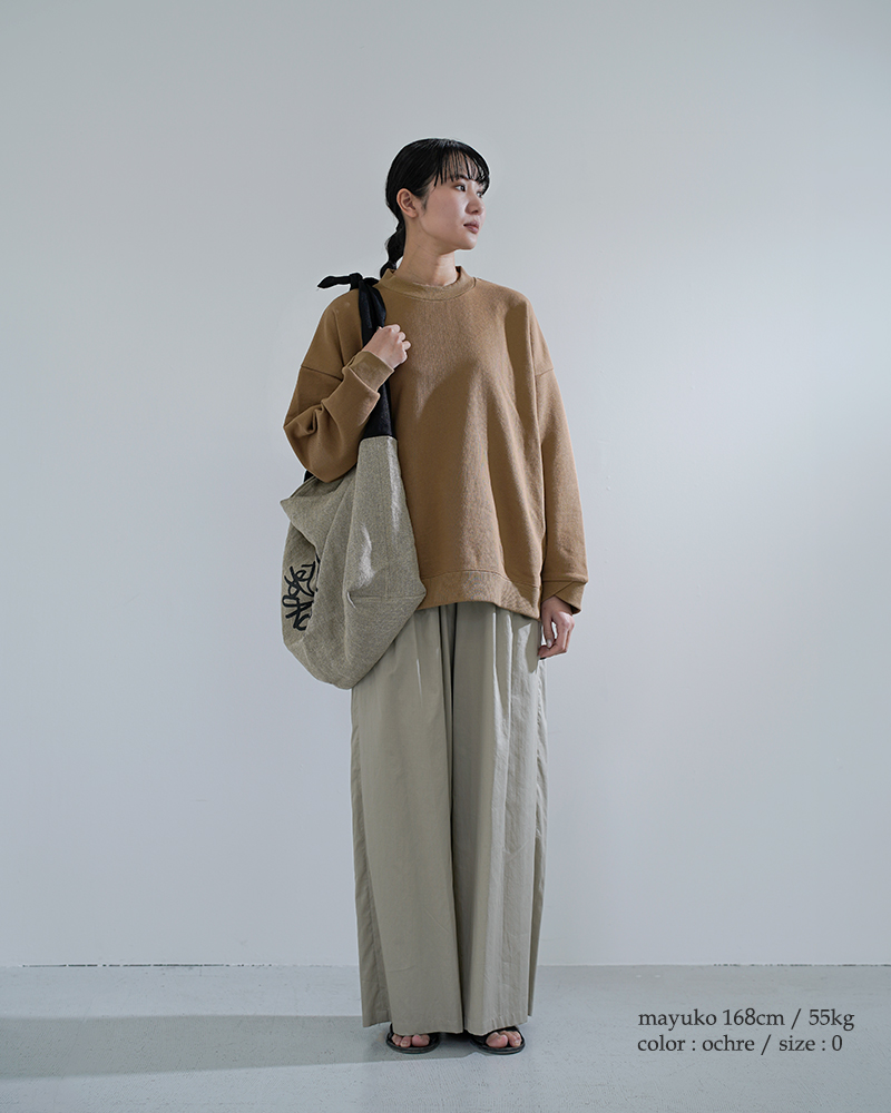 Dulcamara(ドゥルカマラ)コットンラップリブワイドスウェットトレーナーd126-t868