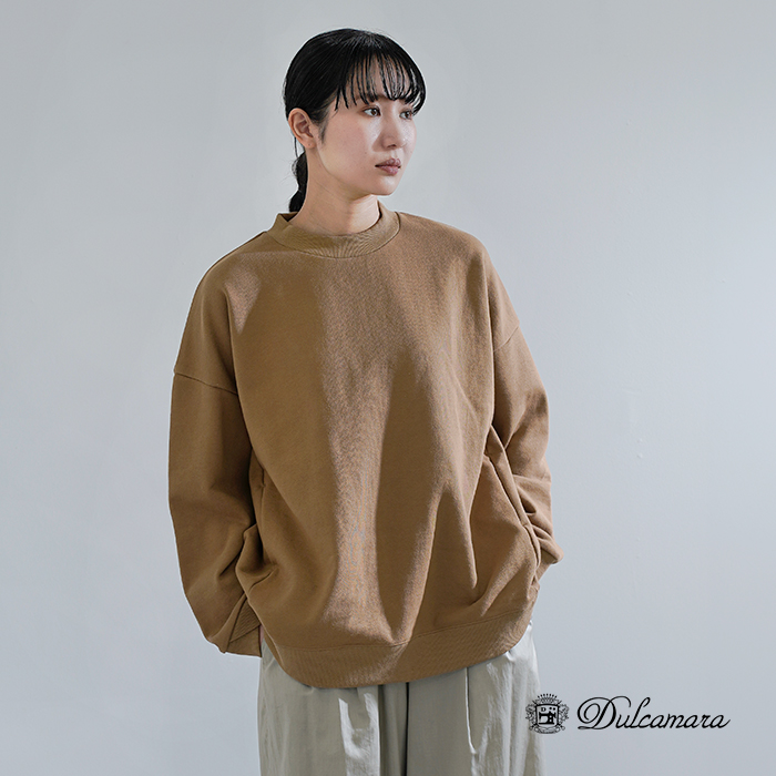 Dulcamara(ドゥルカマラ)コットンラップリブワイドスウェットトレーナーd126-t868