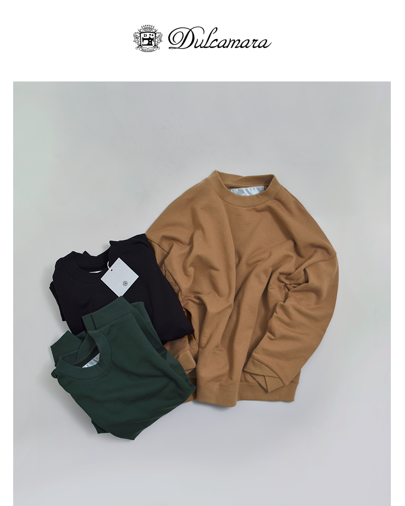 Dulcamara(ドゥルカマラ)コットンラップリブワイドスウェットトレーナーd126-t868