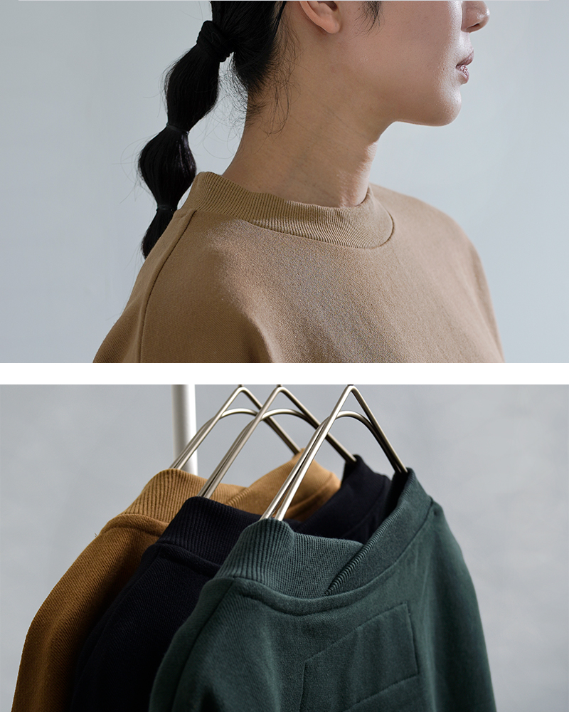 Dulcamara(ドゥルカマラ)コットンラップリブワイドスウェットトレーナーd126-t868