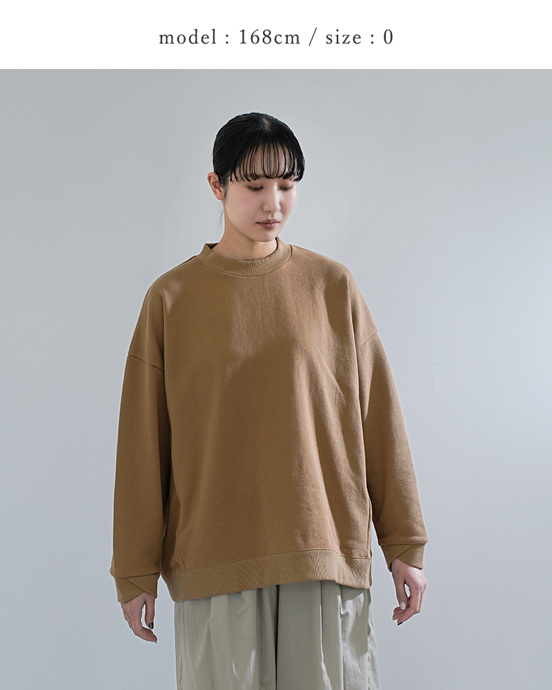 Dulcamara(ドゥルカマラ)コットンラップリブワイドスウェットトレーナーd126-t868