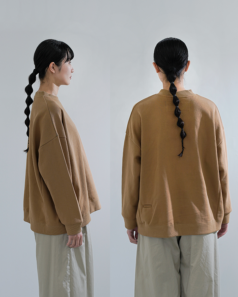 Dulcamara(ドゥルカマラ)コットンラップリブワイドスウェットトレーナーd126-t868