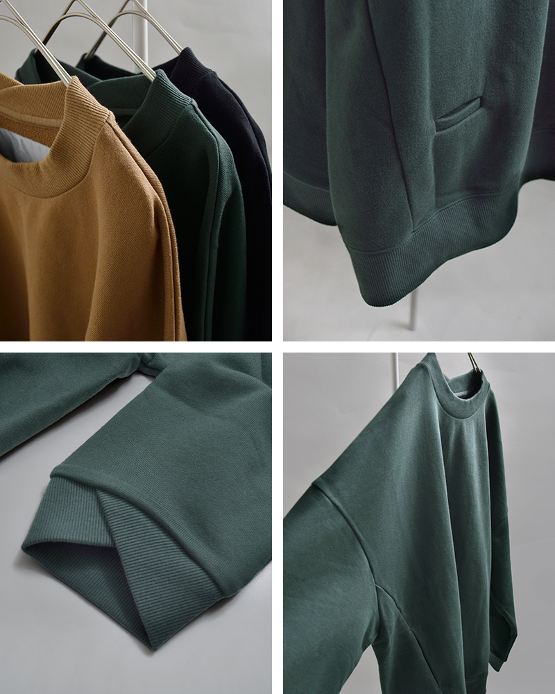 Dulcamara(ドゥルカマラ)コットンラップリブワイドスウェットトレーナーd126-t868