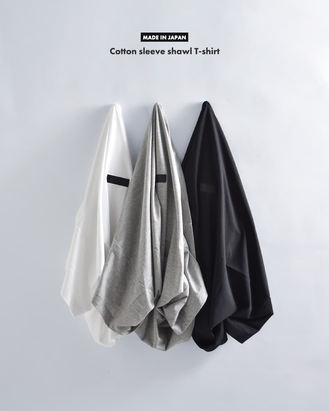 ALWELコットン スリーブ ショール Tシャツ db-1