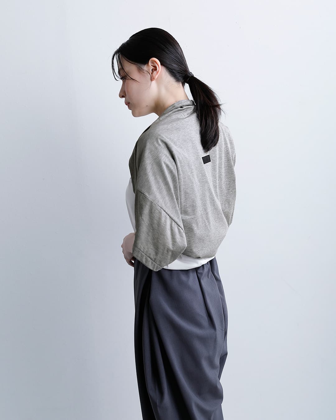 ALWELコットン スリーブ ショール Tシャツ db-1