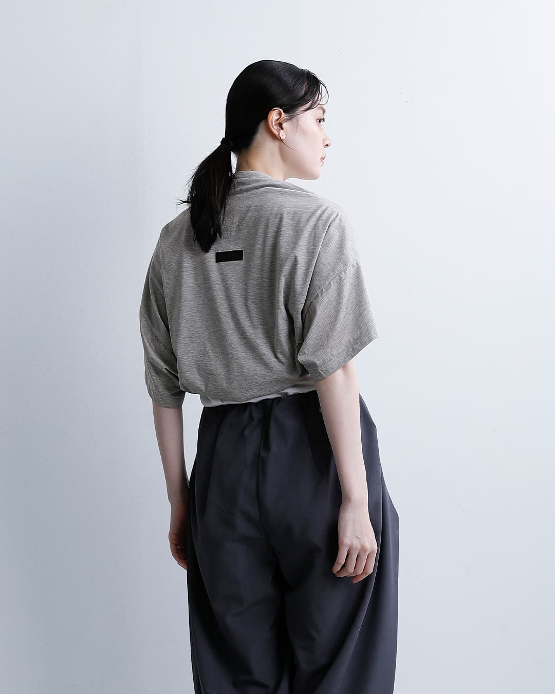 ALWELコットン スリーブ ショール Tシャツ db-1