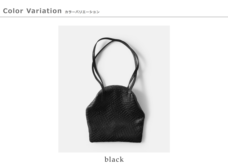 POMTATA(ポンタタ)カウレザークロコ型押しフレームショルダーバッグDLIAFRAMESACdlia-frame-sac