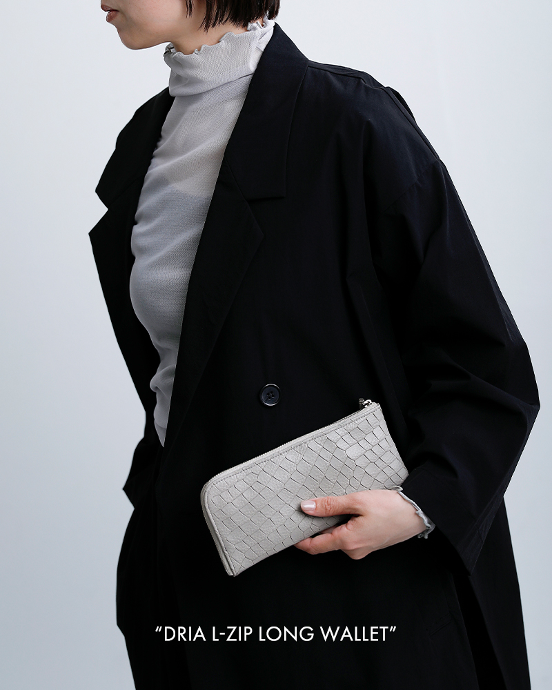POMTATA(ポンタタ)カウレザークロコ型押しLジップロングウォレットDRIAL-ZIPLONGWALLETdria-lzip-lwlt