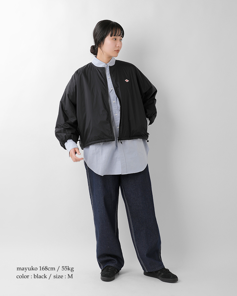 DANTON(ダントン)インシュレーションカラーレスオーバーサイズジャケットdt-a0638snt