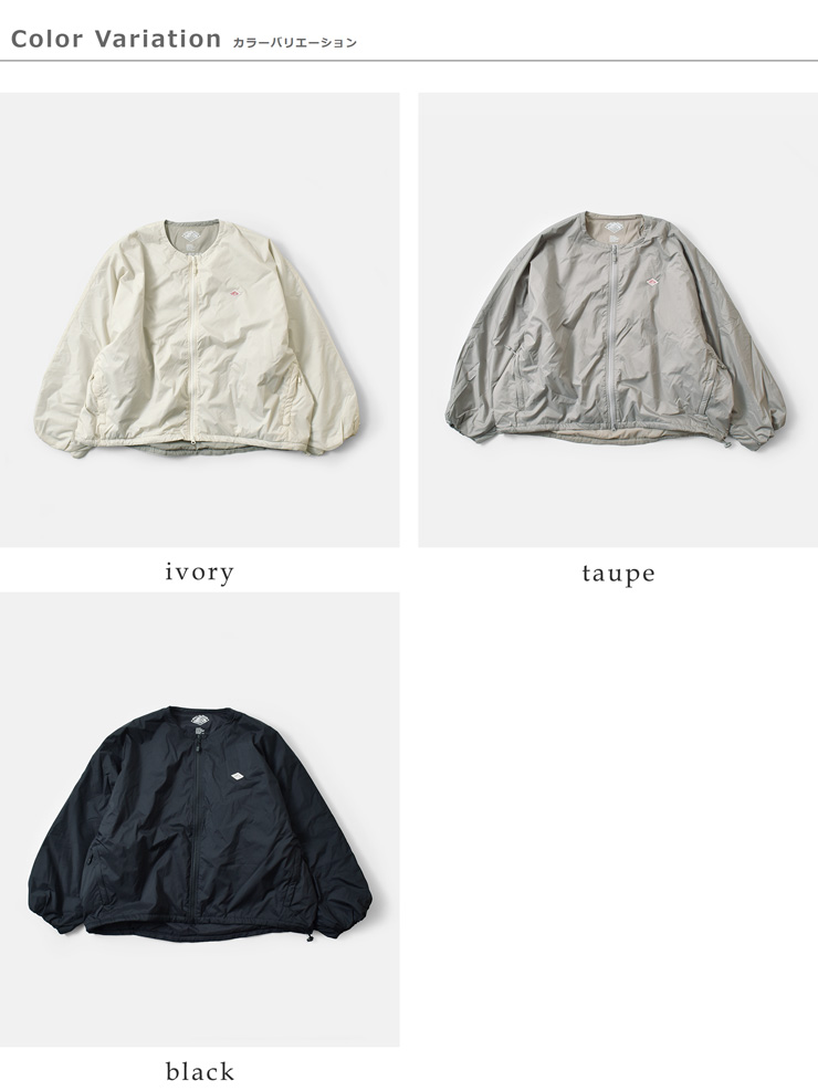DANTON(ダントン)インシュレーションカラーレスオーバーサイズジャケットdt-a0638snt