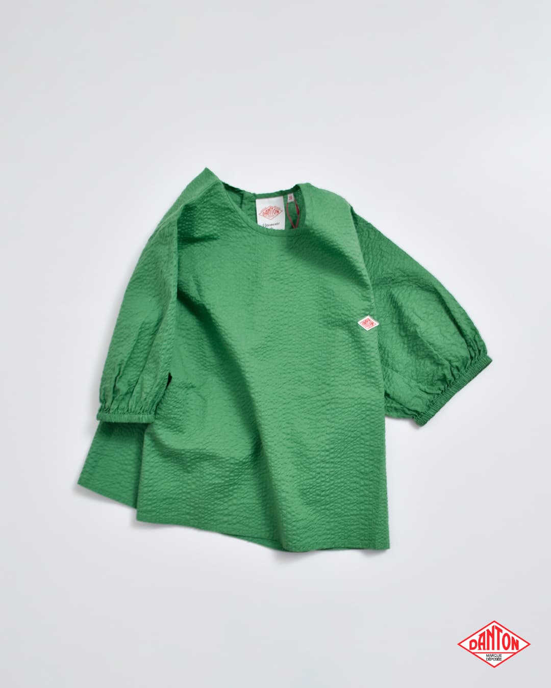 DANTONコットン プルオーバー 半袖シャツ dt-b0439ukk