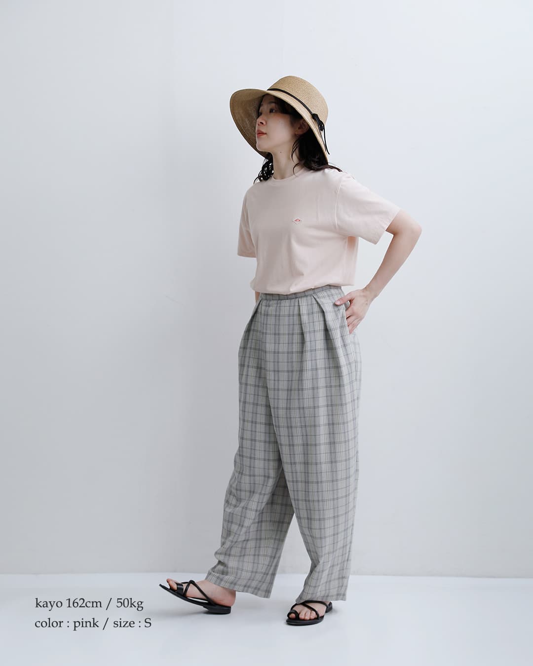 DANTONコットン ジャージー クルーネック インナーTシャツ dt-c0195cvt-same2