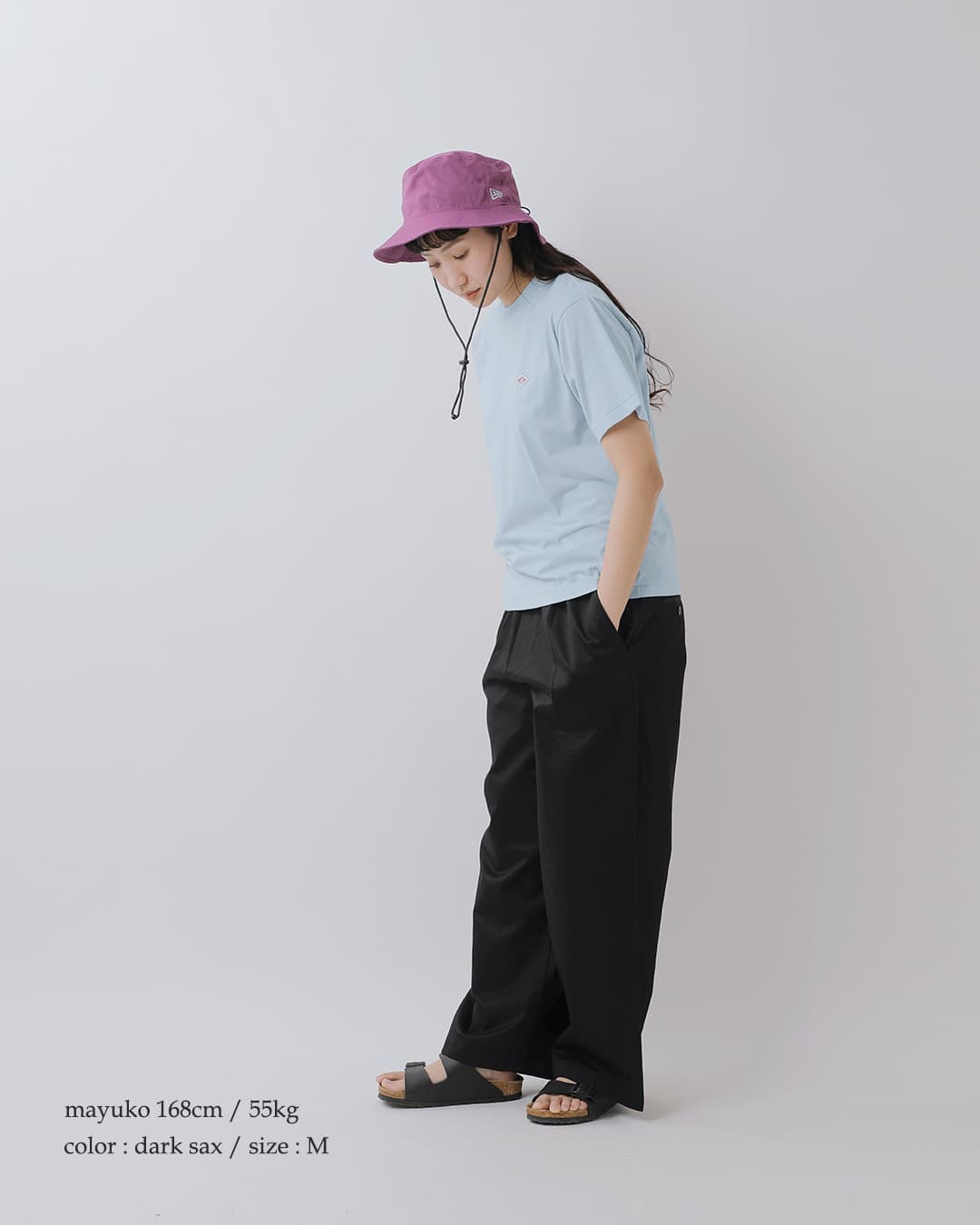 DANTONコットン ジャージー クルーネック インナーTシャツ dt-c0195cvt-same2