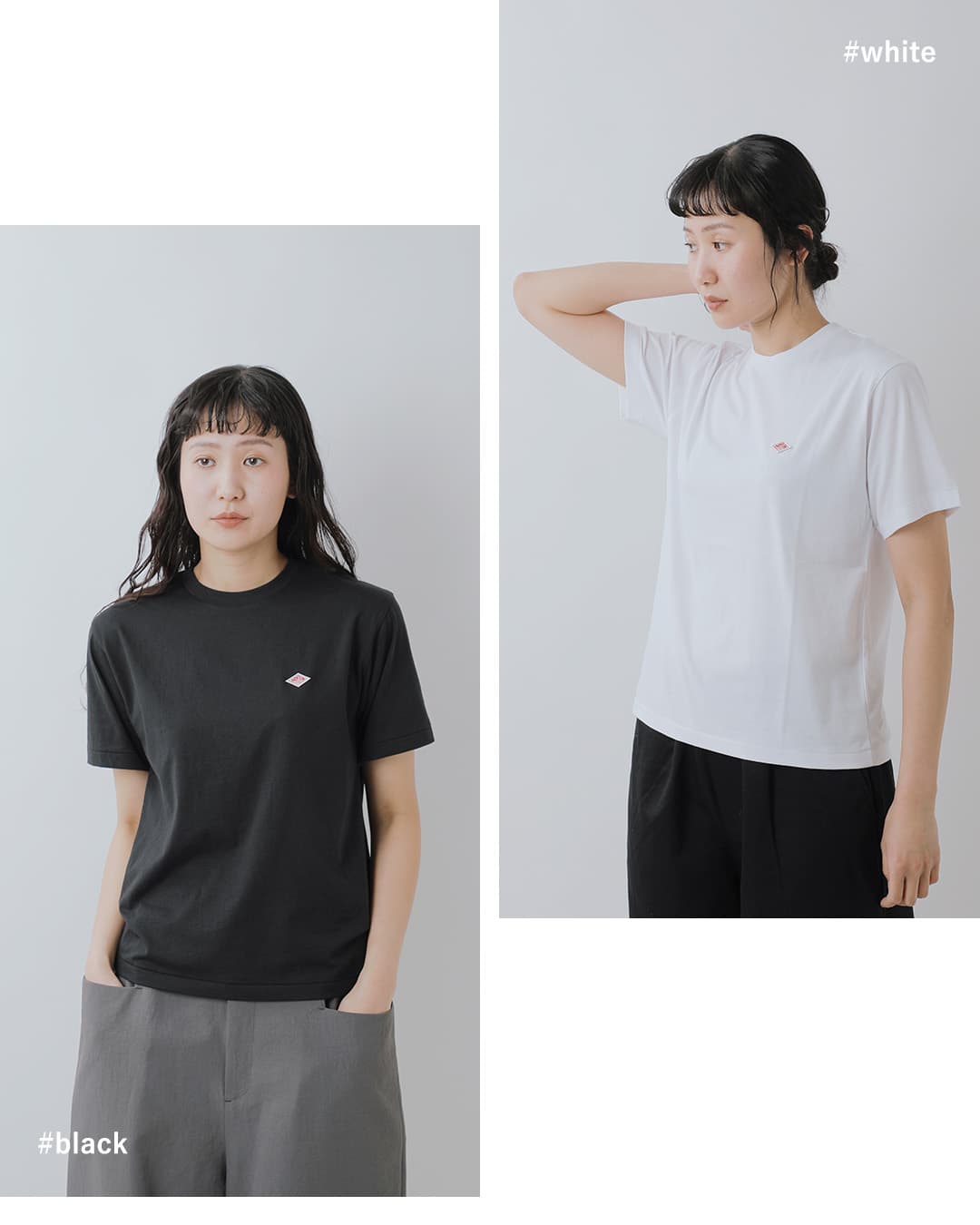 DANTONコットン ジャージー クルーネック インナーTシャツ dt-c0195cvt-same2