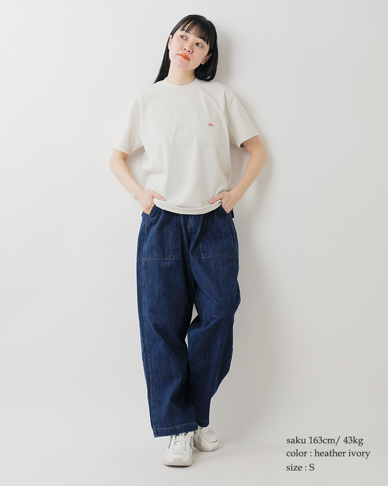 DANTON(ダントン)コットンオープンエンドジャージーポケットTシャツdt-c0197tcb