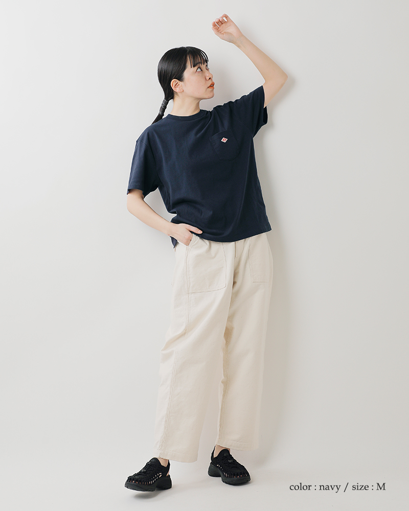 DANTON(ダントン)コットンオープンエンドジャージーポケットTシャツdt-c0197tcb