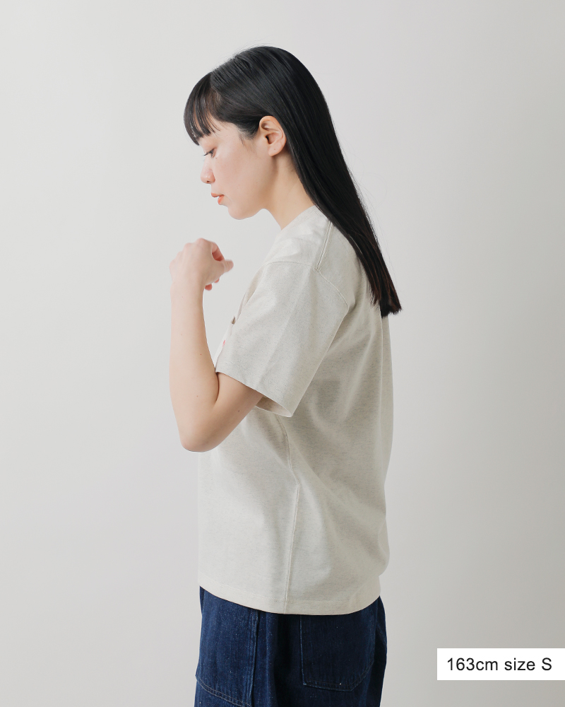 DANTON(ダントン)コットンオープンエンドジャージーポケットTシャツdt-c0197tcb