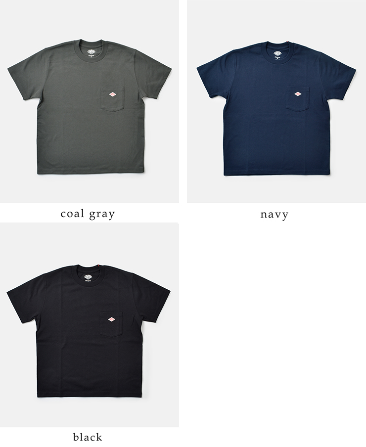 DANTON(ダントン)コットンオープンエンドジャージーポケットTシャツdt-c0197tcb
