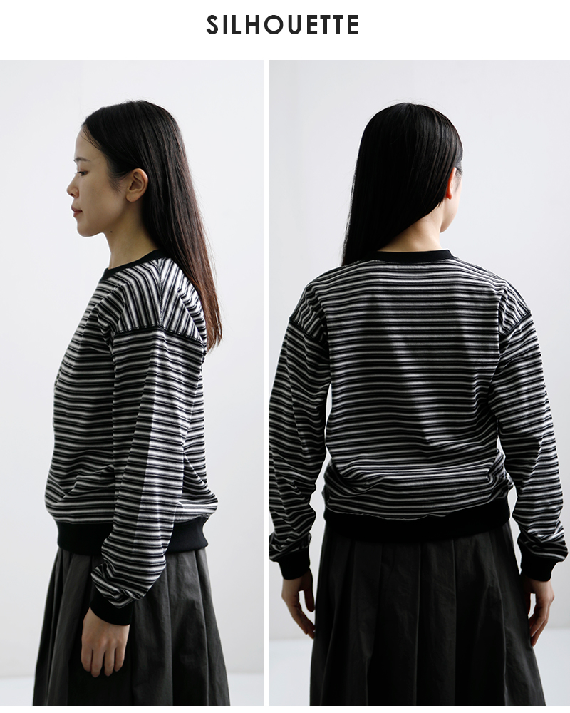 DANTON(ダントン)オープンエンドジャージーマルチボーダースウェットTシャツdt-c0203tcb-st