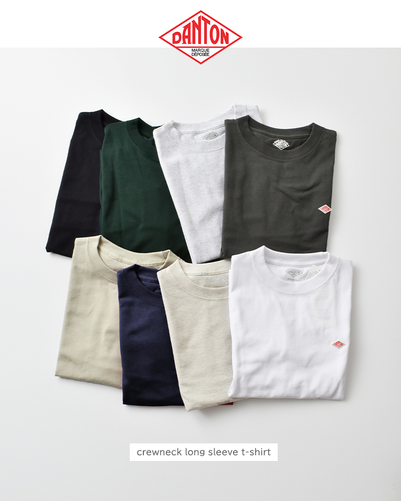DANTON(ダントン)オープンエンドジャージークルーネックロングスリーブTシャツdt-c0269tcb-25aw