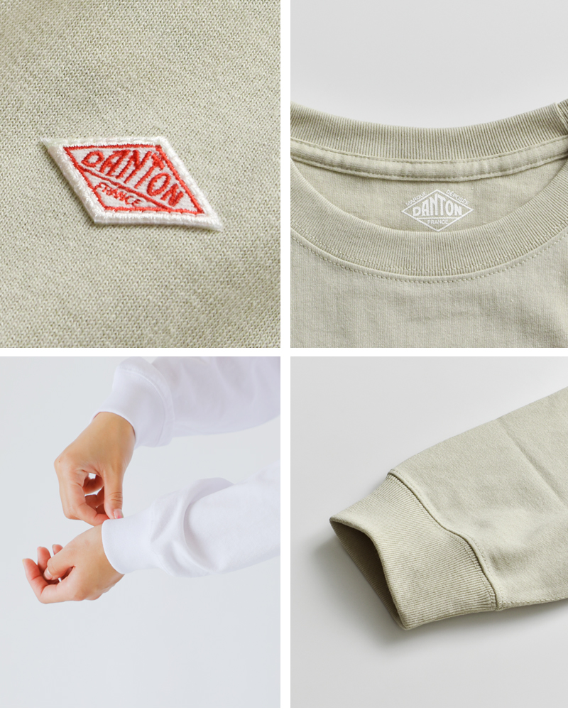 DANTON(ダントン)オープンエンドジャージークルーネックロングスリーブTシャツdt-c0269tcb-25aw