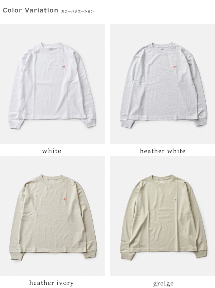 DANTON(ダントン)オープンエンドジャージークルーネックロングスリーブTシャツdt-c0269tcb-25aw